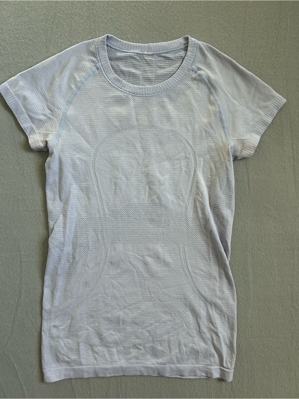 Lululemon Swiftly Tech light Blue Short Sleeve W's 6 Running
